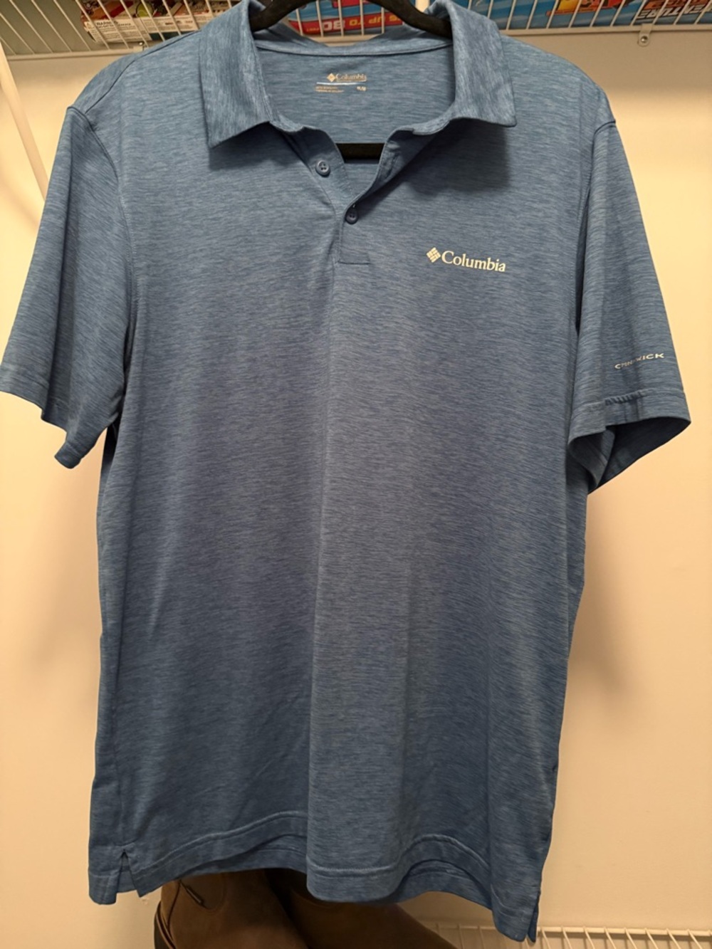 Columbia Men's Heathered Slate Blue Performance Polo